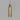 Parlour Elong Pendant Light Old Brass with Amber Glass Shade