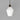 Parlour Geo Pendant Light Iron with Acid Washed White Glass Shade
