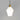 Parlour Geo Pendant Light Old Brass with Acid Washed White Glass Shade