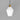 Parlour Geo Pendant Light Old Brass with Acid Washed White Glass Shade