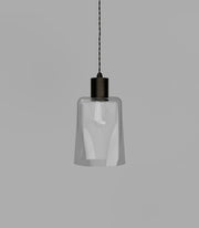 Parlour Glass Pendant Light Iron with Square/Round Glass Shade