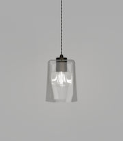 Parlour Glass Pendant Light Iron with Square/Round Glass Shade
