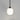 Parlour Lite Curve Pendant Light Black with Acid Washed White Glass Shade