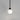 Parlour Lite Sphere Pendant Light Black with Acid Washed White Glass Shade