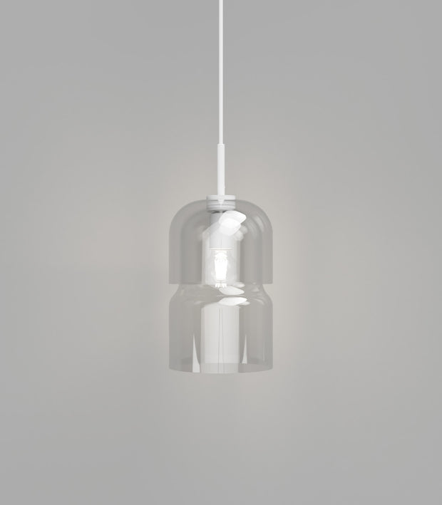 Stack Pendant Light Clear on Clear Glass