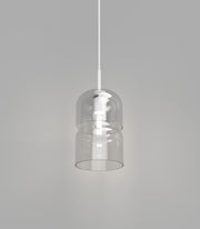 Stack Pendant Light Clear on Clear Glass