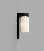 Tuva Outdoor Wall Light Old Bronze with White Flat Glass Shade