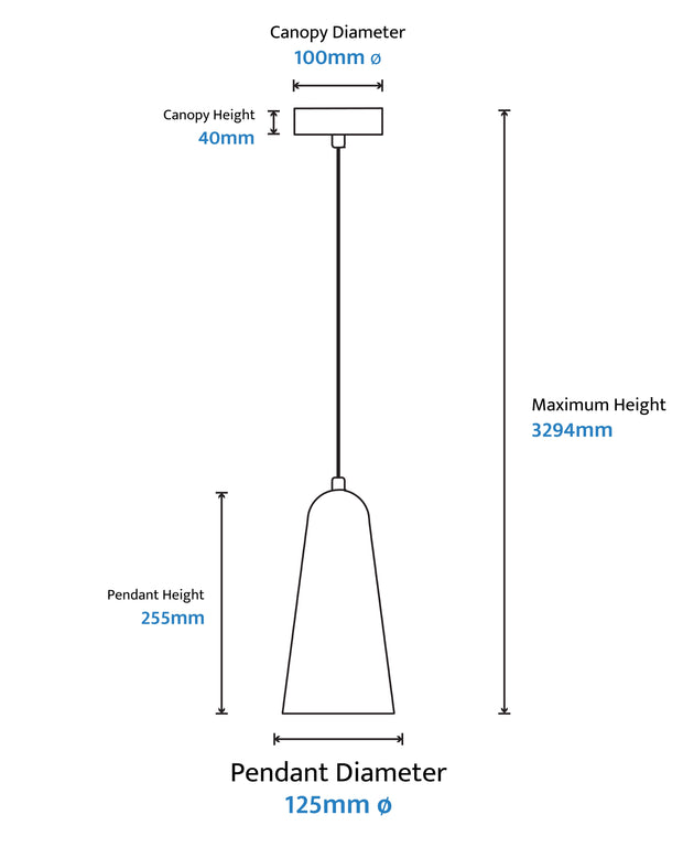 Skua 5w LED CCT 255mm Brushed Nickel IP20 COB Beam Pendant