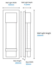 Coot 12w LED CCT 300mm Bubble Glass IP65 White Wall Light