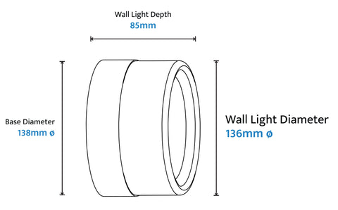 Gull 5w LED CCT Brass/ Frosted Arylic 138mm Wall Light