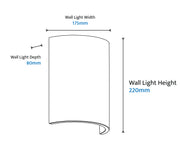 Inspire 2xGU10 Crafted Travertine 220mm IP20 Wall Light