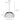 Rachis Ribbed Polymer Resin 450mm White IP20 E27 Pendant