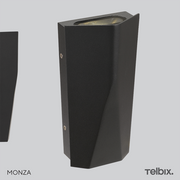 MONZA 11w 4000K IP65 Black Up and Down Light