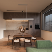 Munia 40w LED CCT 1500mm Gypsum Paintable Surface White Pendant