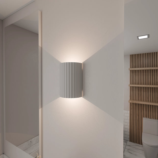 Munia 2xGU10 Gypsum Paintable Surface White IP20 Wall Light