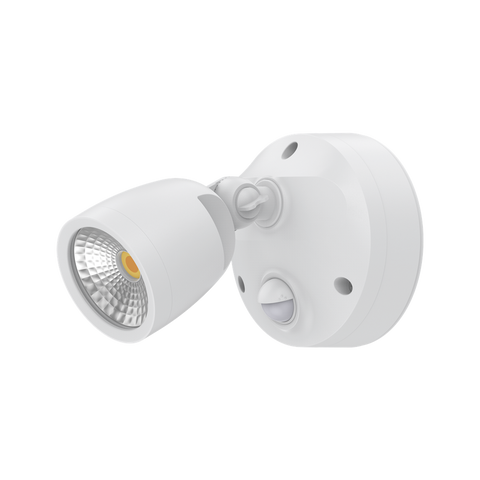 Muro Eco Single White 10w Spotlight with Sensor