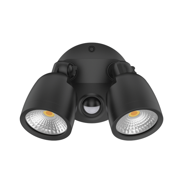 Muro Eco Twin Black 20w Spotlight with Sensor