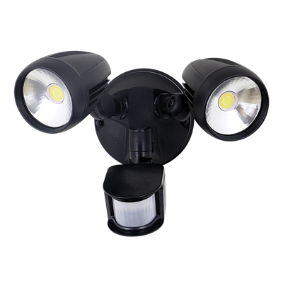 MURO PRO 30S 30W Twin Spotlight with Sensor - Black