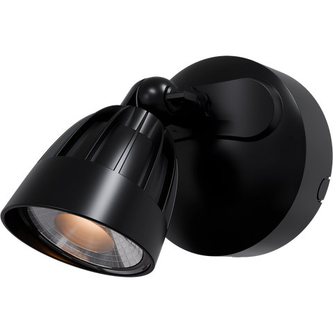 Nighthawk 15W CCT LED Single Exterior IP65 Spotlight Black