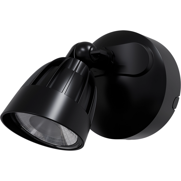 Nighthawk 15W CCT LED Single Exterior IP65 Spotlight Black