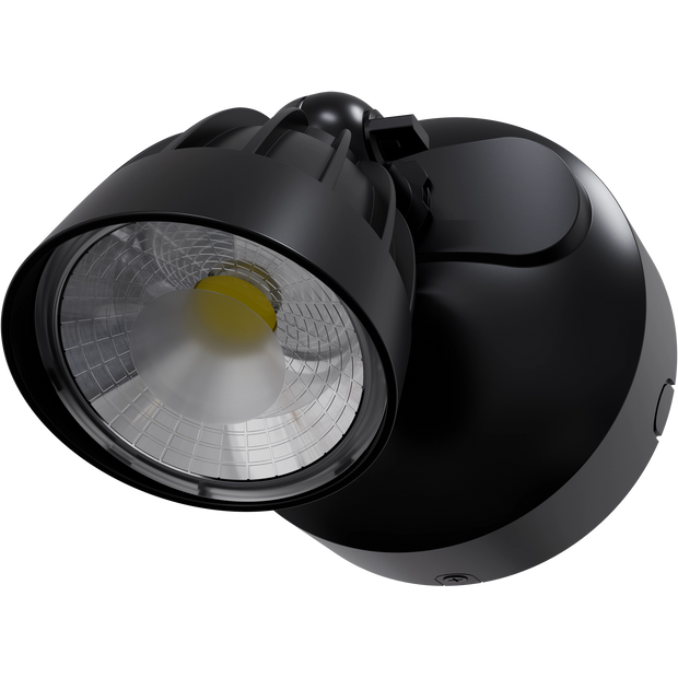 Nighthawk 15W CCT LED Single Exterior IP65 Spotlight Black