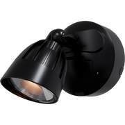 Nighthawk 15W CCT LED Single Exterior IP65 Spotlight with Sensor Black