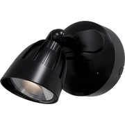 Nighthawk 15W CCT LED Single Exterior IP65 Spotlight with Sensor Black