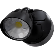 Nighthawk 15W CCT LED Single Exterior IP65 Spotlight with Sensor Black