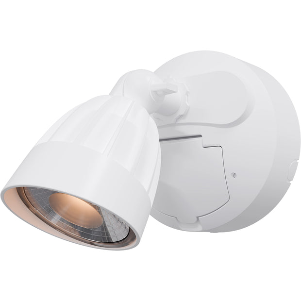 Nighthawk 15w CCT LED Single Exterior IP65 Spotlight with Sensor White