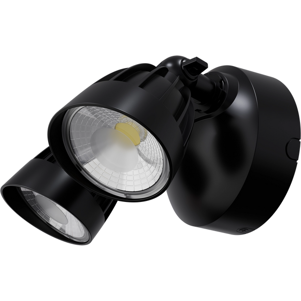 Nighthawk 30w CCT LED Double Exterior IP65 Spotlight Black