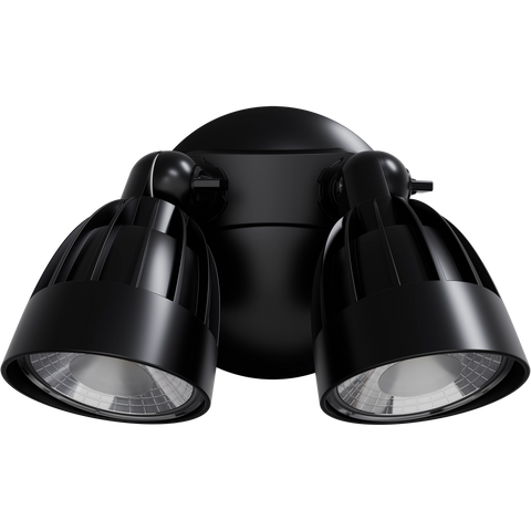 Nighthawk 30w CCT LED Double Exterior IP65 Spotlight Black