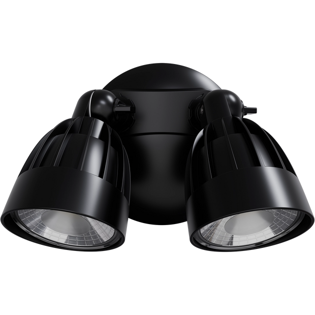 Nighthawk 30w CCT LED Double Exterior IP65 Spotlight Black