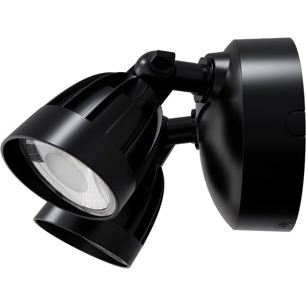 Nighthawk 30w CCT LED Double Exterior IP65 Spotlight Black