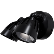 Nighthawk 30w CCT LED Double Exterior IP65 Spotlight with Sensor Black