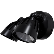 Nighthawk 30w CCT LED Double Exterior IP65 Spotlight with Sensor Black