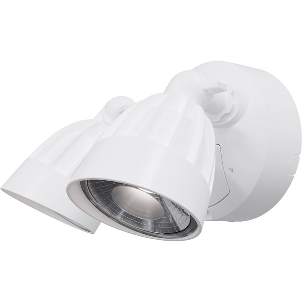 Nighthawk 30w CCT LED Double Exterior IP65 Spotlight with Sensor White