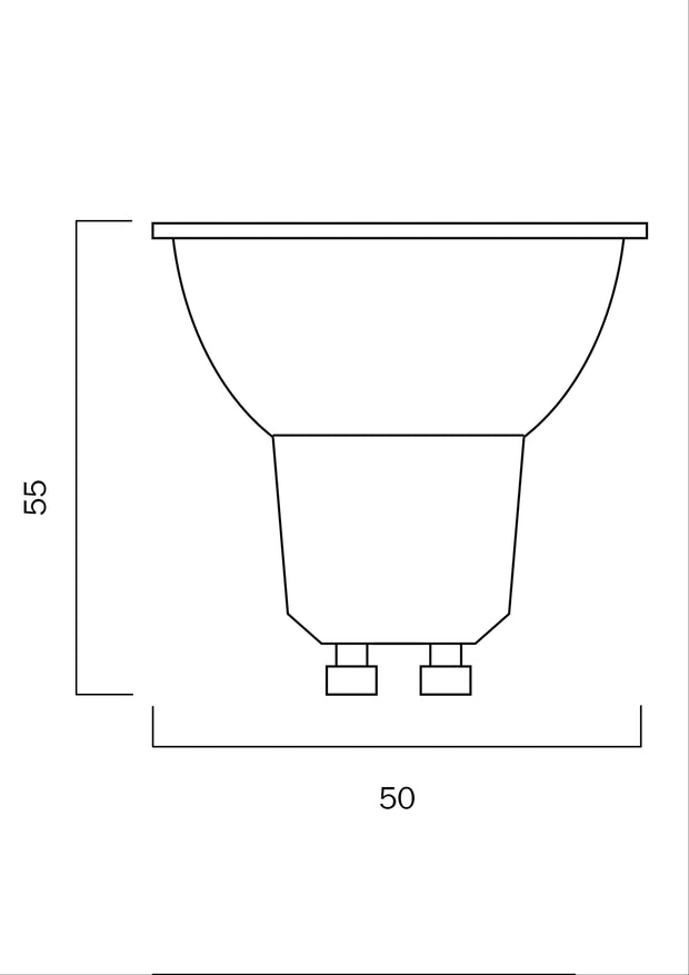 6w GU10 LED 4000K Dimmable Globe