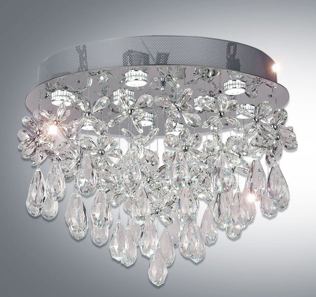PARADIS 9 Light Chrome and Glass GU10 60CM CTC
