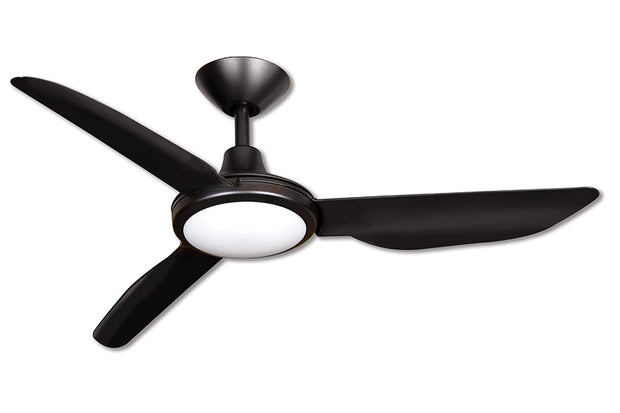 Polar v2 56 DC Ceiling Fan Matt Black with 18W CCT LED