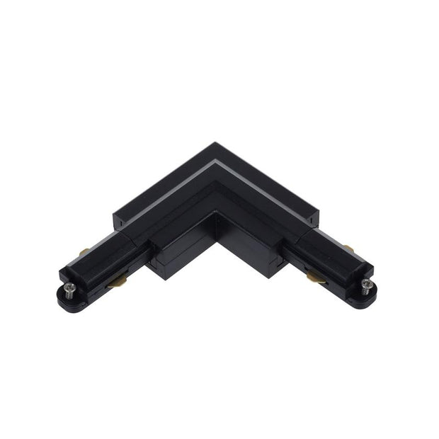 90° L Shape Track Joiner To Suit Single Circuit Track Black