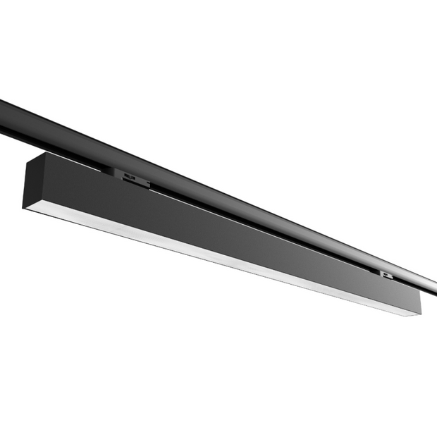 17w 498mm Linear Light Only with Track Black 4000k