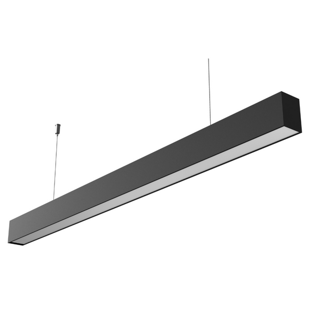 29w 1167mm Linear Light with Track Black 4000k