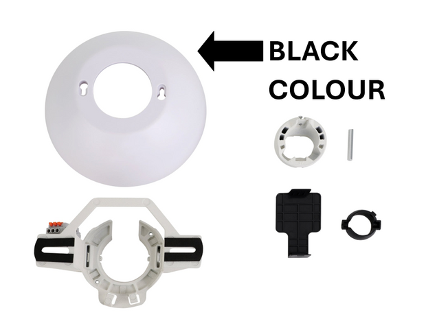 Raked Ceiling Kit to Suit All Eglo Ceiling Fans up to 40 Degrees Black