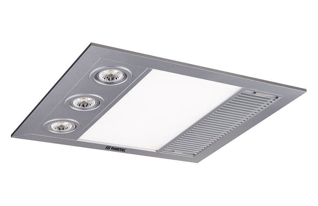 Linear Mini 3 -in-1 Bathroom Heater/Light/Exhaust Silver