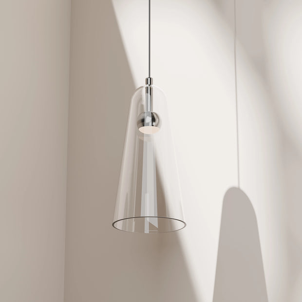 Skua 5w LED CCT 255mm Brushed Nickel IP20 COB Beam Pendant