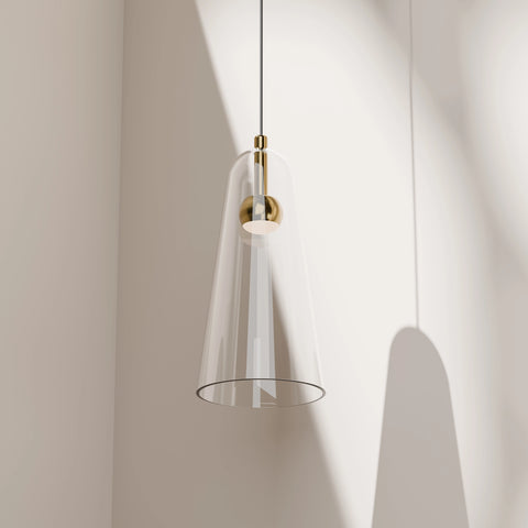 Skua 5w LED CCT 255mm Brushed Brass IP20 COB Beam Pendant