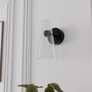 Skua 5w LED CCT 255mm Black IP44 COB Beam Wall Light