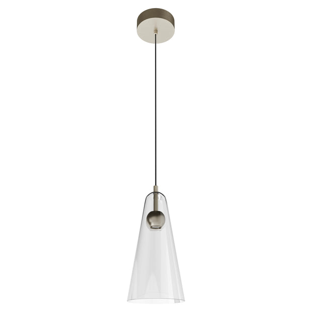 Skua 5w LED CCT 255mm Brushed Nickel IP20 COB Beam Pendant