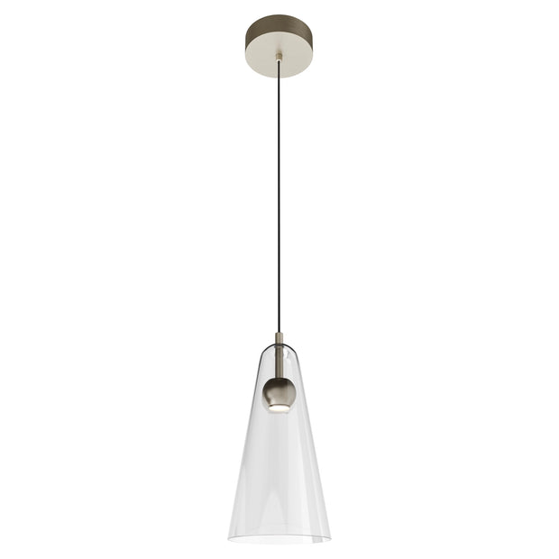 Skua 5w LED CCT 255mm Brushed Nickel IP20 COB Beam Pendant