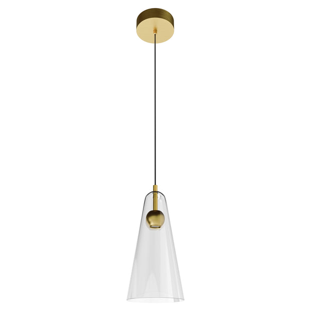 Skua 5w LED CCT 255mm Brushed Brass IP20 COB Beam Pendant